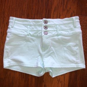 Light Teal High Waisted Shorts